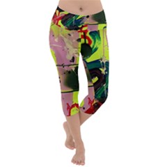 Deep Soul 1 1 Lightweight Velour Capri Yoga Leggings by bestdesignintheworld