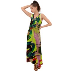 Deep Soul 1 1 V-neck Chiffon Maxi Dress by bestdesignintheworld