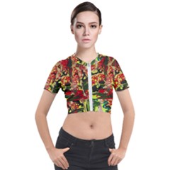 Deep Soul 1 3 Short Sleeve Cropped Jacket by bestdesignintheworld