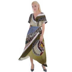 Boat 1 1 Cross Front Sharkbite Hem Maxi Dress