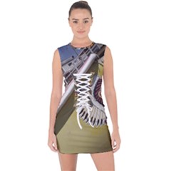 Boat 1 1 Lace Up Front Bodycon Dress