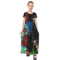 Night 1 2 Kids  Short Sleeve Maxi Dress by bestdesignintheworld