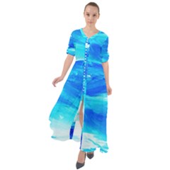 Sky 1 1 Waist Tie Boho Maxi Dress by bestdesignintheworld