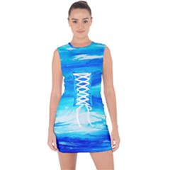 Sky 1 1 Lace Up Front Bodycon Dress