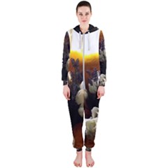 Tulips 1 2 Hooded Jumpsuit (ladies)  by bestdesignintheworld