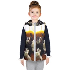 Tulips 1 2 Kids  Hooded Puffer Vest by bestdesignintheworld