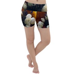 Tulips 1 2 Lightweight Velour Yoga Shorts by bestdesignintheworld