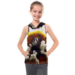 Tulips 1 2 Kids  Sleeveless Hoodie