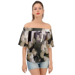 Tulips 1 1 Off Shoulder Short Sleeve Top by bestdesignintheworld