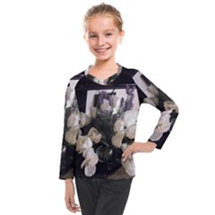 Tulips 1 1 Kids  Long Mesh Tee