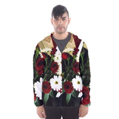 Roses 1 2 Men s Hooded Windbreaker by bestdesignintheworld