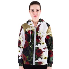 Roses 1 2 Women s Zipper Hoodie by bestdesignintheworld