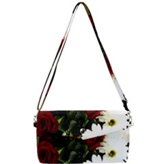 Roses 1 2 Removable Strap Clutch Bag