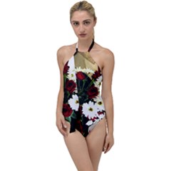 Roses 1 2 Go With The Flow One Piece Swimsuit by bestdesignintheworld