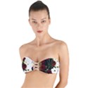 Roses 1 2 Twist Bandeau Bikini Top View1