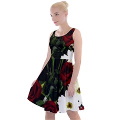 Roses 1 2 Knee Length Skater Dress