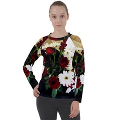 Roses 1 2 Women s Long Sleeve Raglan Tee