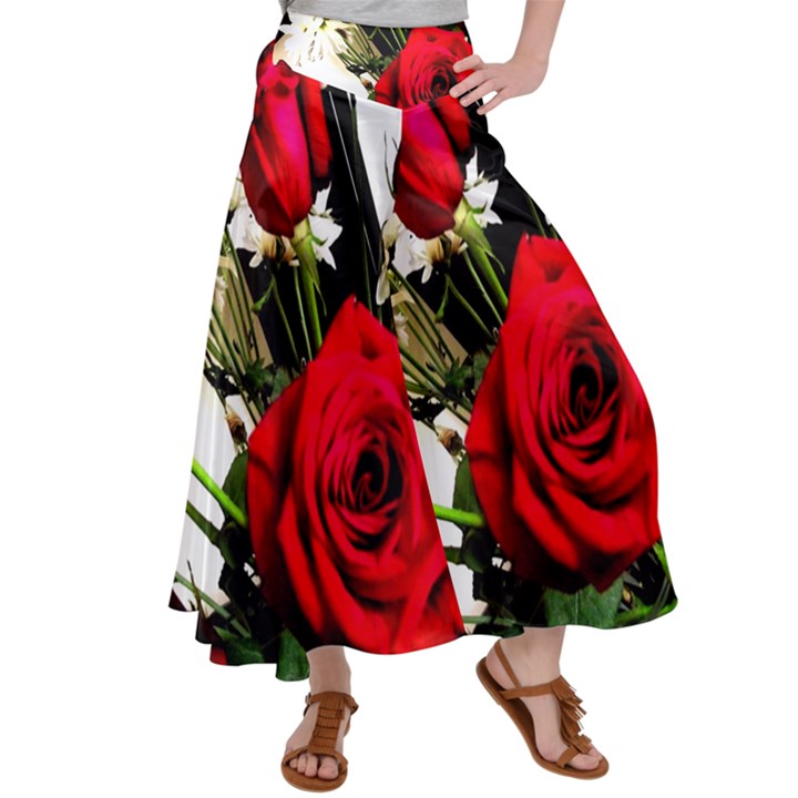 Roses 1 1 Satin Palazzo Pants