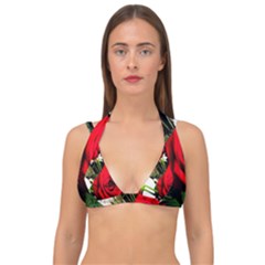 Roses 1 1 Double Strap Halter Bikini Top