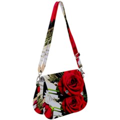 Roses 1 1 Saddle Handbag