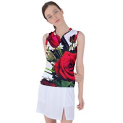 Roses 1 1 Women s Sleeveless Sports Top