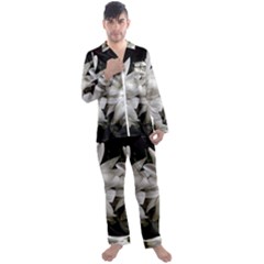 Daisies Men s Satin Pajamas Long Pants Set by bestdesignintheworld