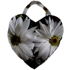 Daisies Giant Heart Shaped Tote by bestdesignintheworld