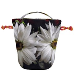 Daisies Drawstring Bucket Bag by bestdesignintheworld