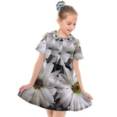 Daisies Kids  Short Sleeve Shirt Dress by bestdesignintheworld