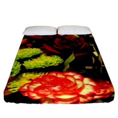 Flowers 1 1 Fitted Sheet (california King Size) by bestdesignintheworld