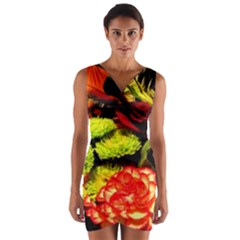 Flowers 1 1 Wrap Front Bodycon Dress by bestdesignintheworld