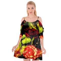 Flowers 1 1 Cutout Spaghetti Strap Chiffon Dress by bestdesignintheworld