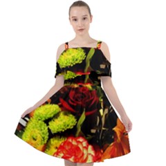 Flowers 1 1 Cut Out Shoulders Chiffon Dress by bestdesignintheworld