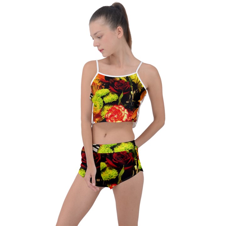 Flowers 1 1 Summer Cropped Co-Ord Set