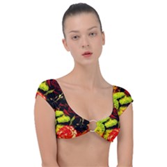 Flowers 1 1 Cap Sleeve Ring Bikini Top by bestdesignintheworld