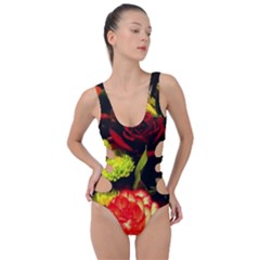 Flowers 1 1 Side Cut Out Swimsuit by bestdesignintheworld