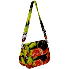 Flowers 1 1 Saddle Handbag