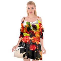 Flowers In A Vase 1 2 Cutout Spaghetti Strap Chiffon Dress by bestdesignintheworld