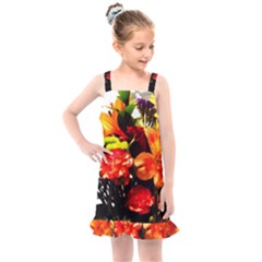 Flowers In A Vase 1 2 Kids  Overall Dress by bestdesignintheworld