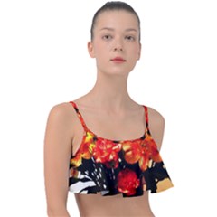 Flowers In A Vase 1 2 Frill Bikini Top