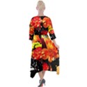 Flowers In A Vase 1 2 Quarter Sleeve Wrap Front Maxi Dress View2