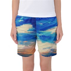 Skydiving 1 1 Women s Basketball Shorts by bestdesignintheworld