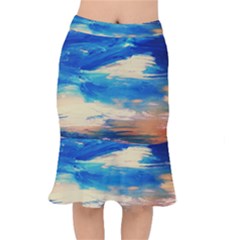 Skydiving 1 1 Short Mermaid Skirt by bestdesignintheworld