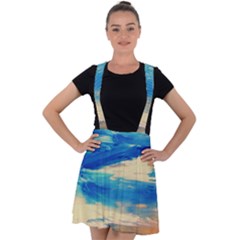 Skydiving 1 1 Velvet Suspender Skater Skirt