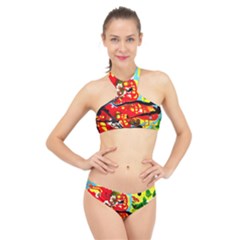 Hot 1 1 High Neck Bikini Set by bestdesignintheworld