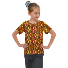 Rby-c-1-4 Kids  Mesh Piece Tee