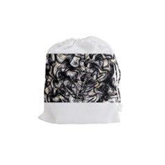 Marble Texture Drawstring Pouch (medium)