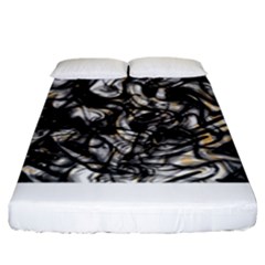 Marble Texture Fitted Sheet (king Size)