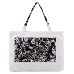 Marble Texture Zipper Medium Tote Bag