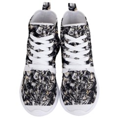 Marble Texture Women s Lightweight High Top Sneakers by letsbeflawed